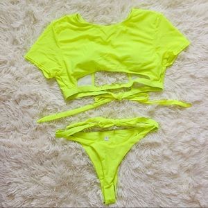 Neon swimsuit